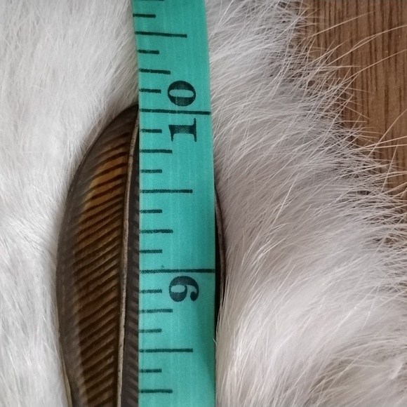 . Vintage Hand Held Mirror - Orange Brown Enameled w Rhinestones Vanity Mirror - Picture 5 of 9